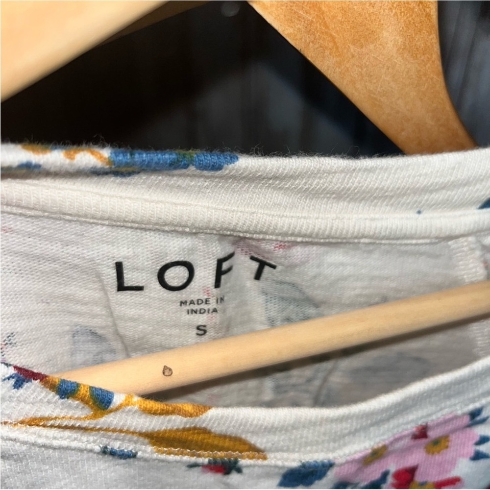 Loft Cream Floral Sweatshirt - Picture 6 of 6